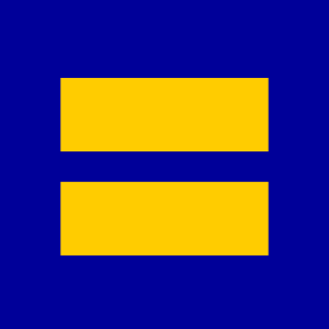 Human Rights Campaign equal sign logo